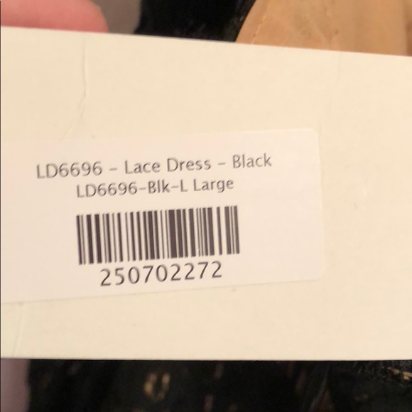 Black Off the Shoulder Lace Dress - Picture 5 of 8